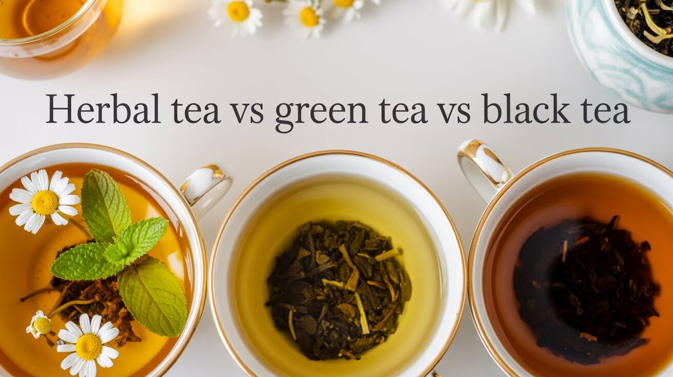 Herbal Tea vs Green Tea vs Black Tea: What’s the Difference?