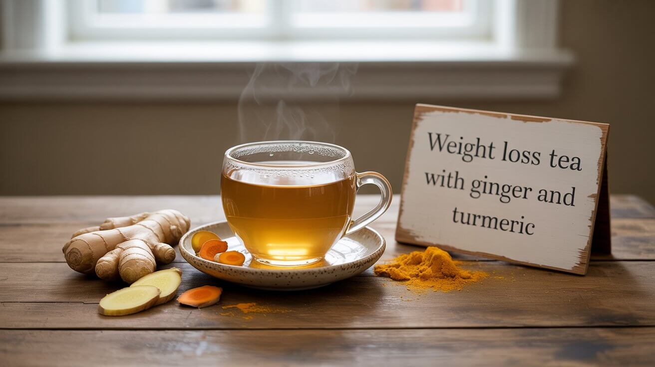 Weight Loss Tea with Ginger and Turmeric